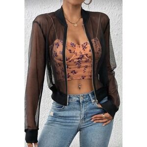 Steps Women Floral Corset Bustier Crop Top Size Large L Peach Nude Purple Print